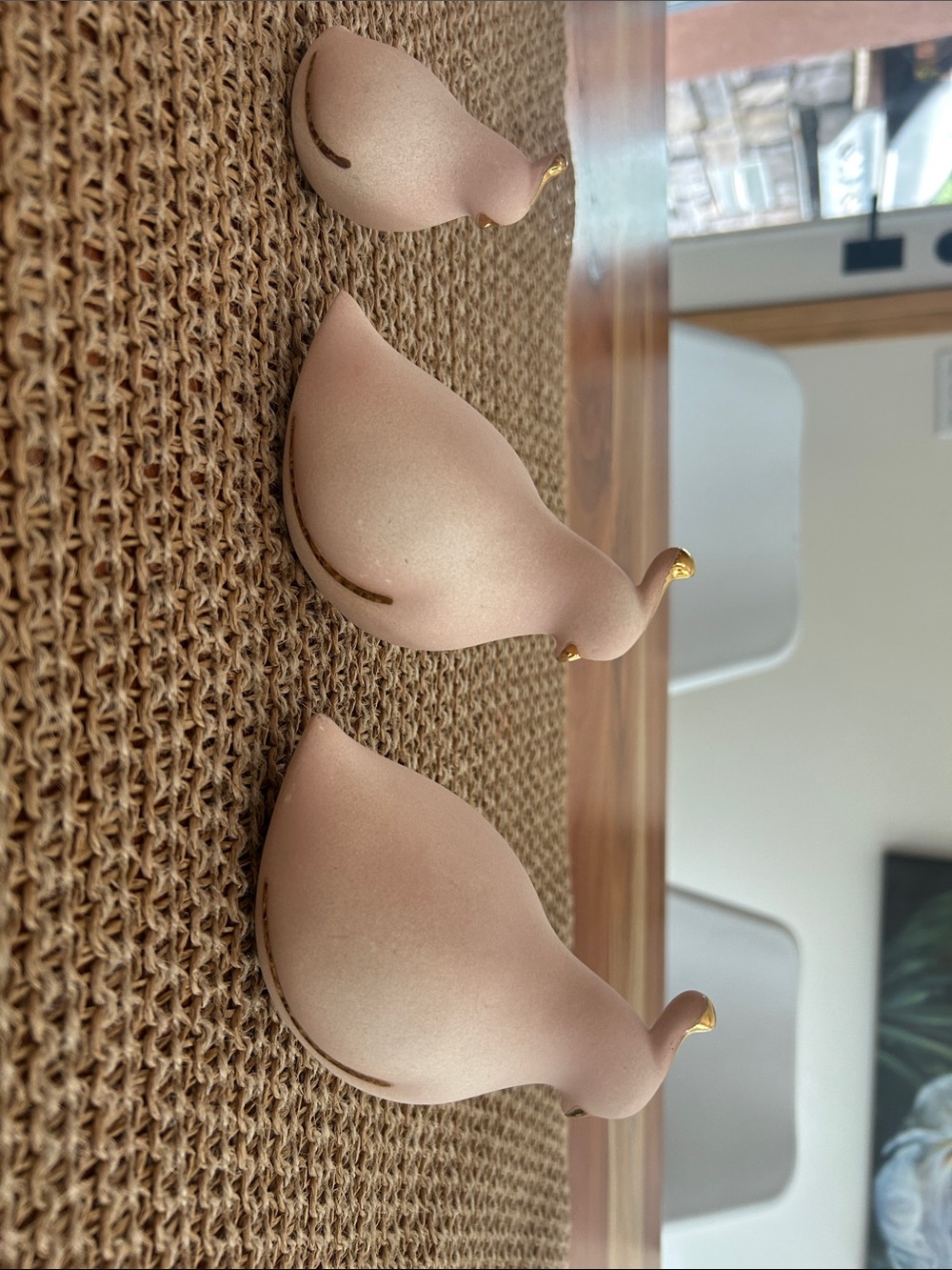 Vintage Mesa Canadian Ceramic Pottery Trio of Quails